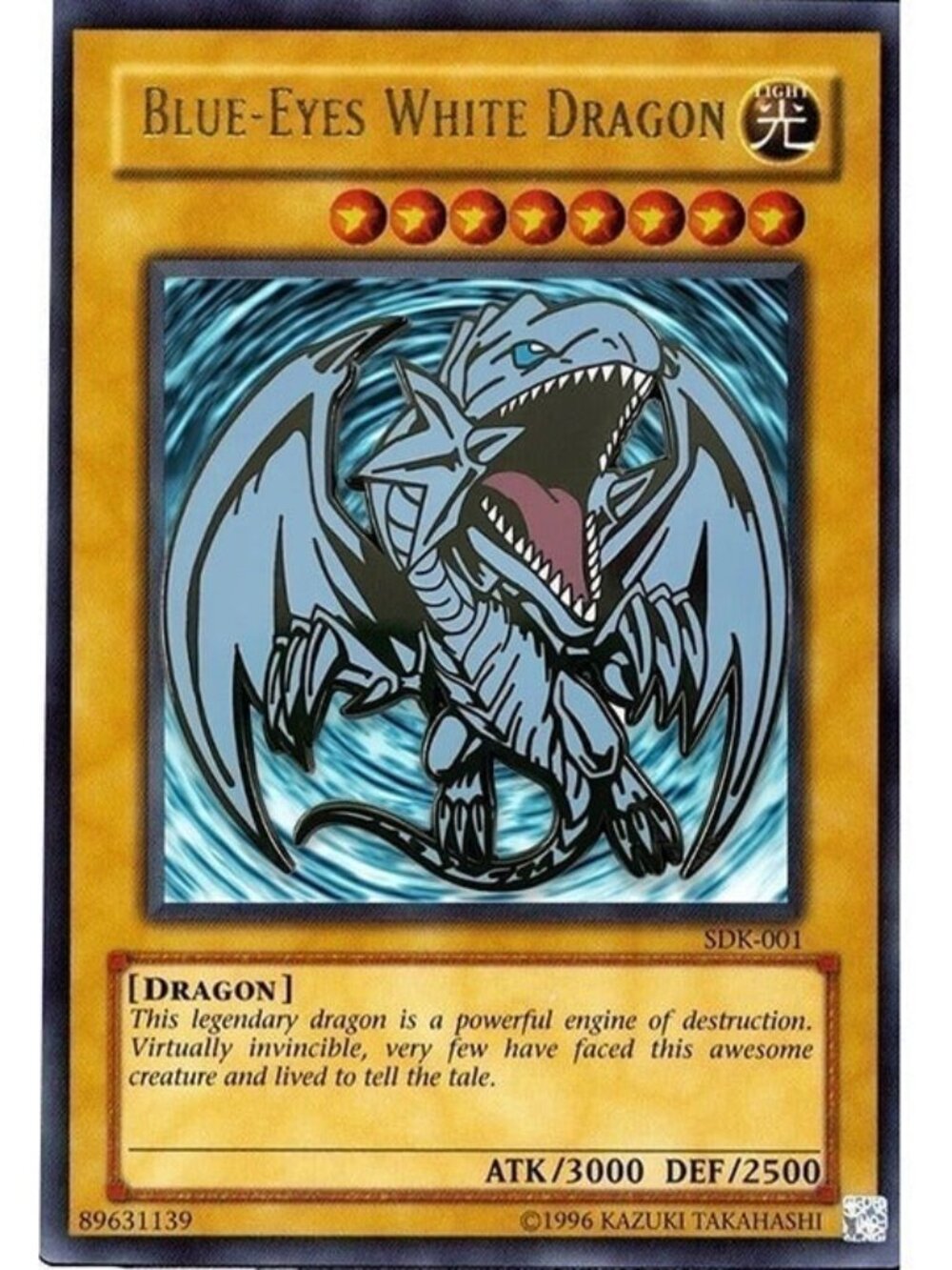 Yu-Gi-Oh! Blue Eyes White Dragon Enamel Pin